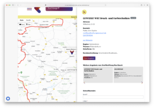 website karte clustering akteur