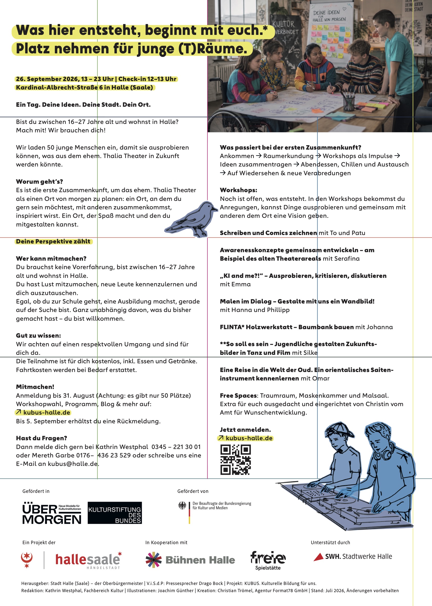 kubus faltblatt kreuzbruch plakat 2