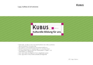 kubus spezifikationen logo typo farben 2