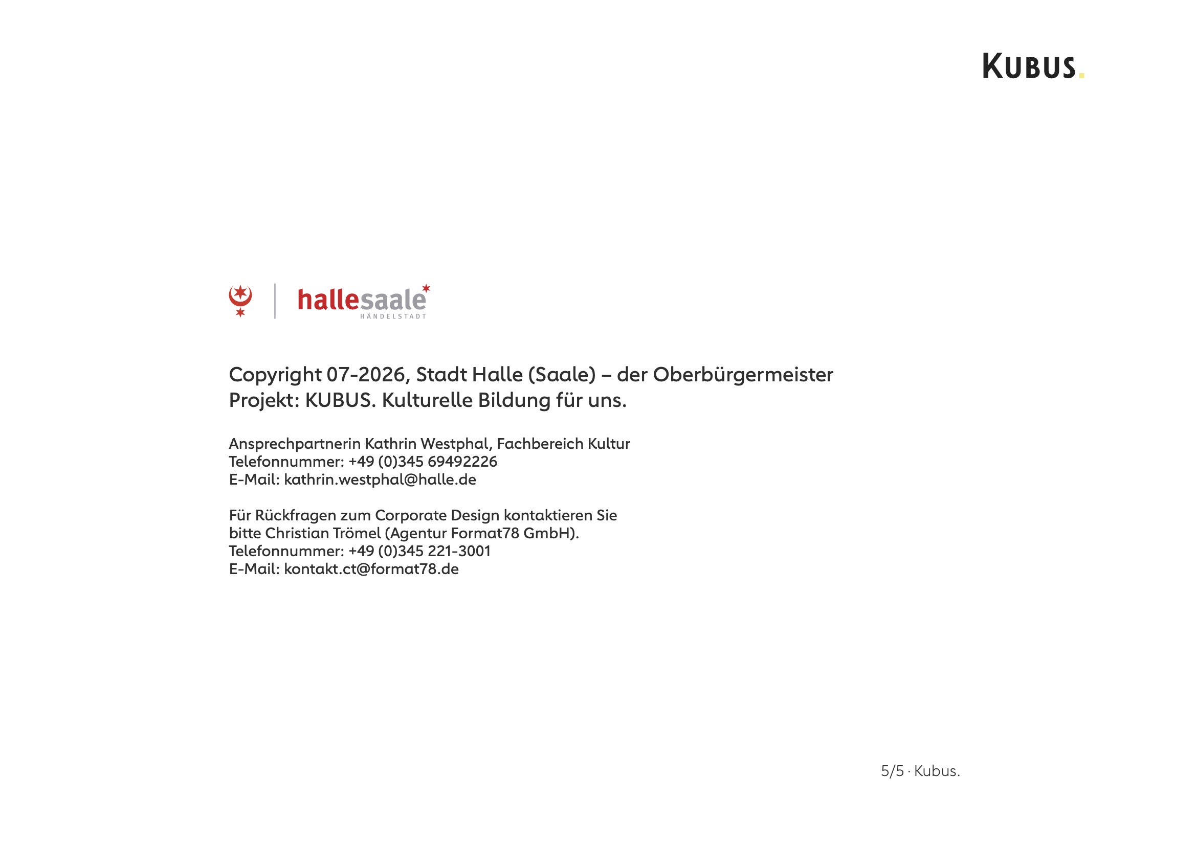 kubus spezifikationen logo typo farben 5