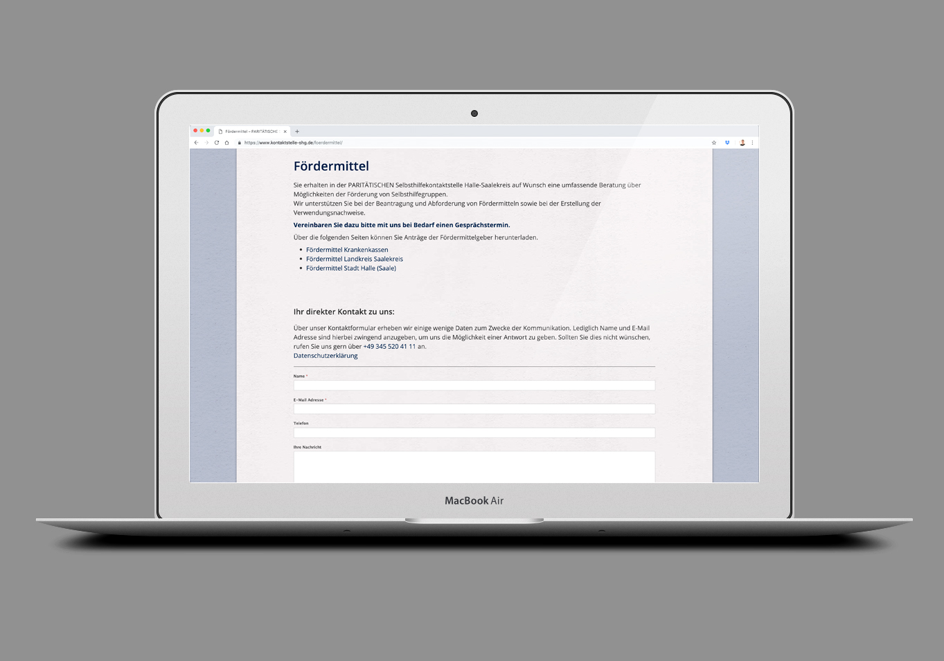 kunde selbsthilfekontaktstelle webseite 1